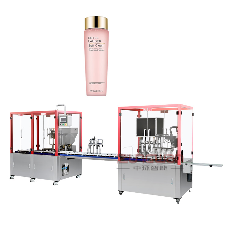 安徽省彩妝粉水液體灌裝機(jī)，品質(zhì)售后無(wú)憂水乳膏霜灌裝旋蓋機(jī)